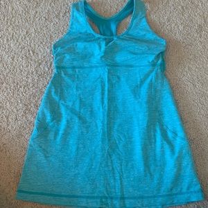 Teal Lululemon tank top